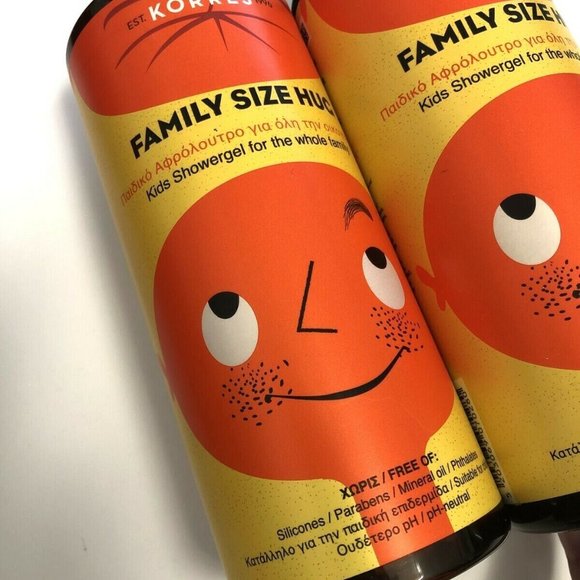 Lot 2x New KORRES Ocean Size Hug Kids Whole Family Shower Gel 13.5oz 400ml - Picture 3 of 3